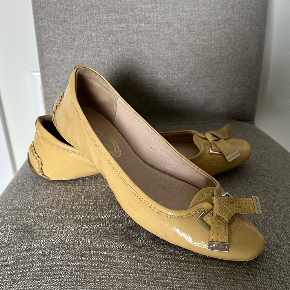 Elie Tahiti Patent Leather Ballet Flats, size 39.5